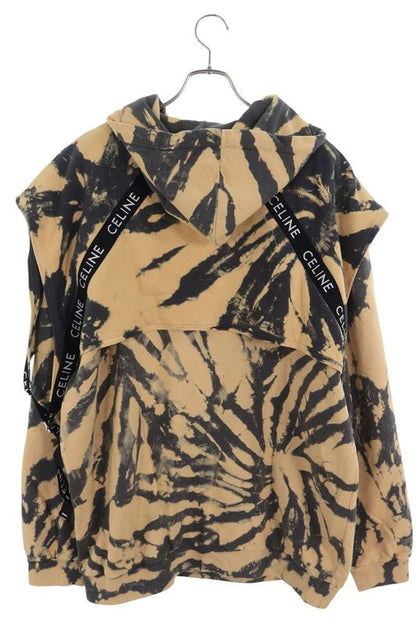 Celine 2y85a333u Tie-dye Logo Belt Pullover Hoodie Men's L