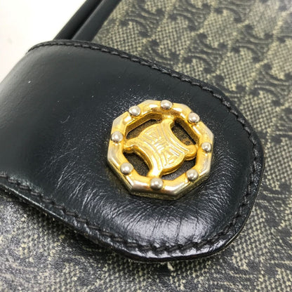 Celine Shoulder Bag Macadam Pattern Navy