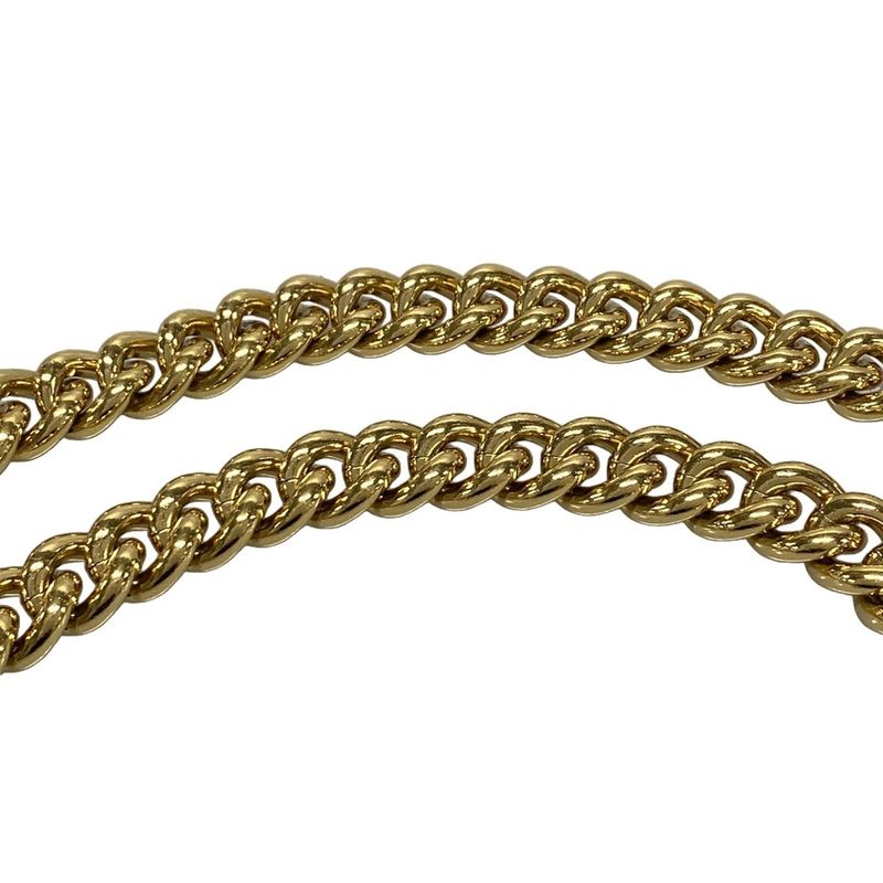 Gucci Shoulder Bag Padlock GG Small 409487 Black X Brown X Multi Chain Shoulder