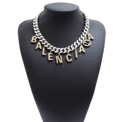 Gucci Pave Charm Silver-Tone Necklace