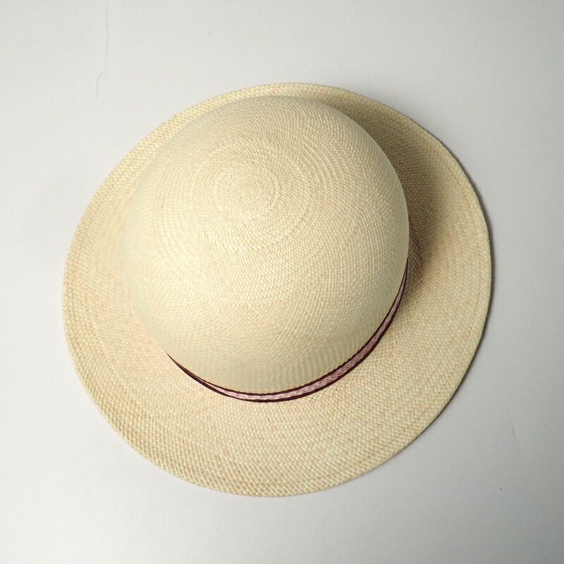 2022Hermes Greta Hat Size 58 Straw Hat <stirrup Illusion> Woven Band Serie