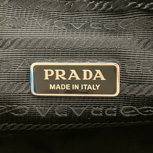 Prada Shoulder Bag Leather Triangle 1bh190 White