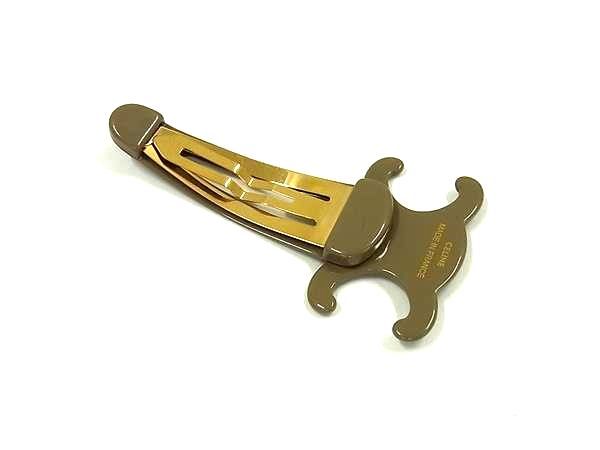 Celine Triomphe Hairpin Hair Clip Hair Accessory Women's Gray Fl9534