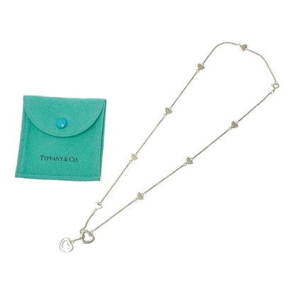 Tiffany & Co Silver Heart Link Lariat Necklace 8.6g 925 Engraved 426836 Necklace