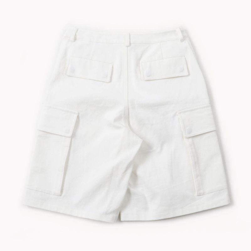 Christian DIOR 247p41a3339 DIOR VIBE Denim Cargo Pants With Logo Button White