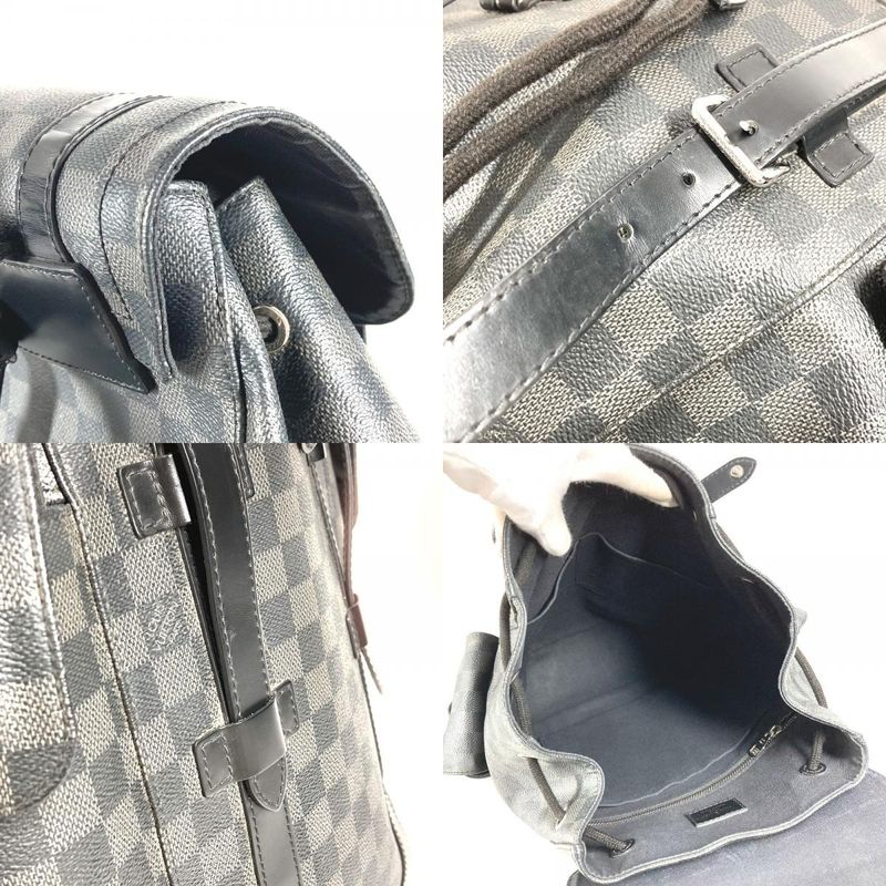 Louis Vuitton Backpack Sac Christopher MM Christopher MM N41379 Damier Graphite