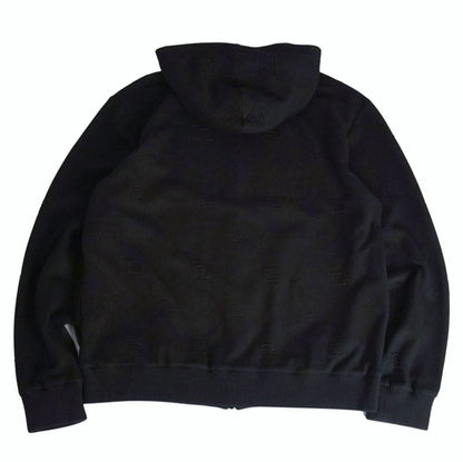 Fendi Sweatshirt Hoodie Zip Up Zucca Pattern FF