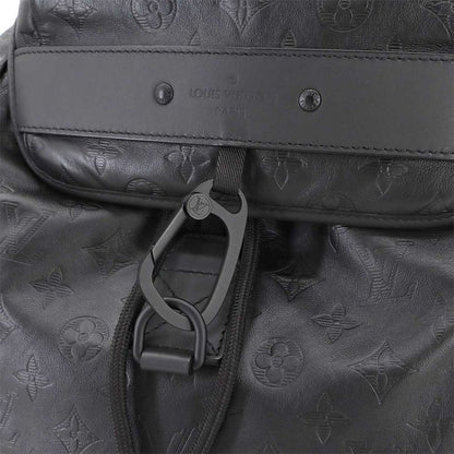 Louis Vuitton Monogram Shadow Discabas Lee Backpack Leather Black M43680 RFID
