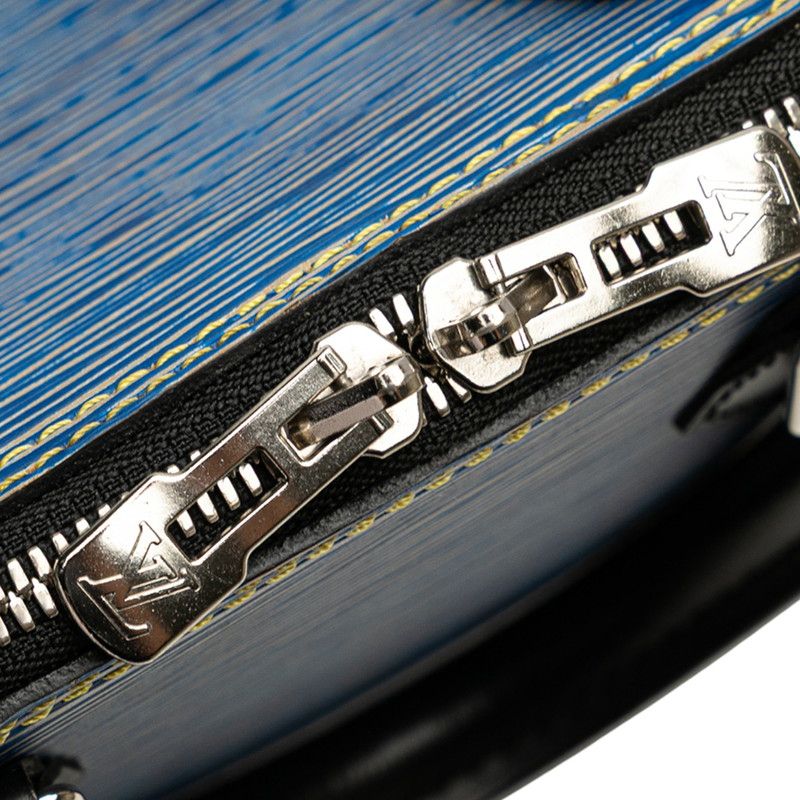 Louis Vuitton Epi Denim Alma BB Handbag Shoulder Bag 2WAY M41437 Blue Black