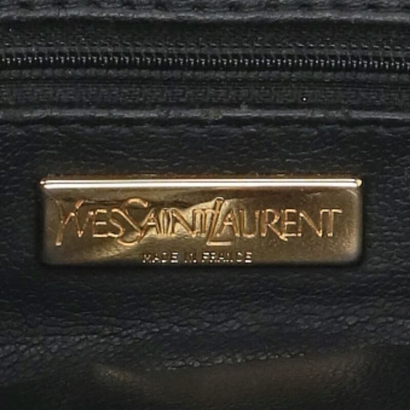 Yves Saint Laurent Y Cutout Vintage Leather Shoulder Bag Women