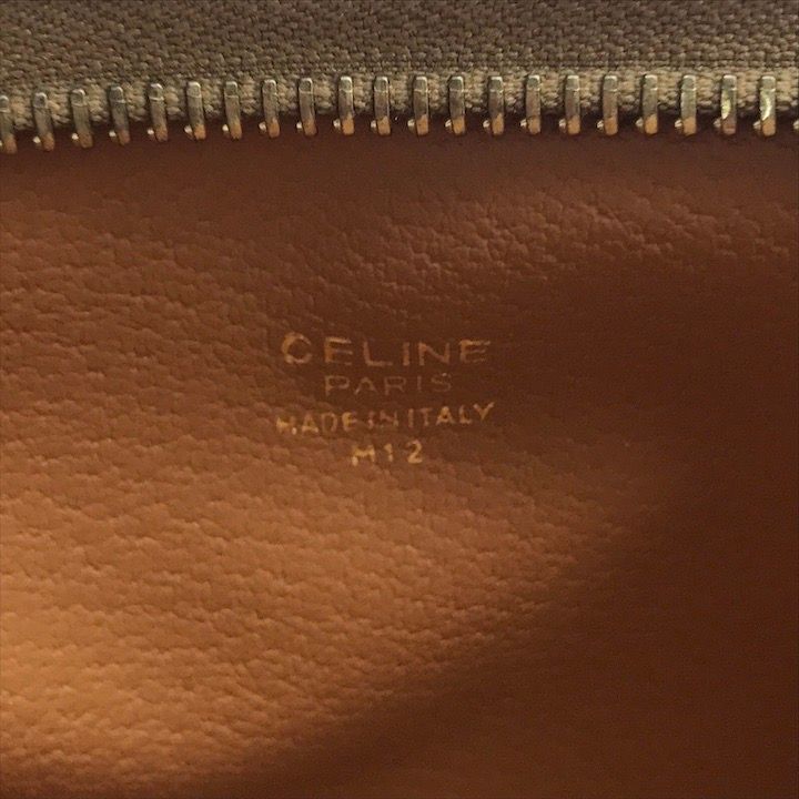Celine Macadam Triomphe Clutch Brown