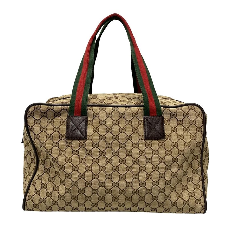 Gucci Boston Bag GG Patternsherry (web) 153240 Dark Brown X Beige X Multi Main