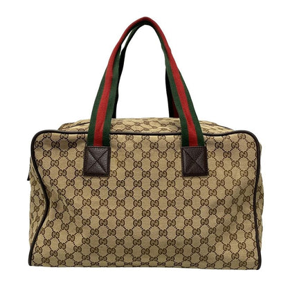 Gucci Boston Bag GG Patternsherry (web) 153240 Dark Brown X Beige X Multi Main