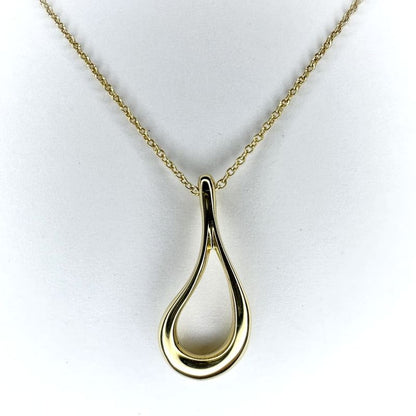 Tiffany & Co Tiffany & Co Open Teardrop Necklace 18K Yellow Gold 40cm (1575in)