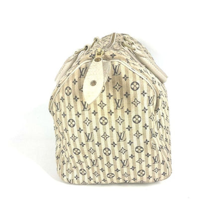 Louis Vuitton Speedy 30 M95500 Monogram Mini Lin Canvas White