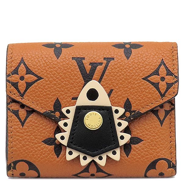 Louis Vuitton Trifold Wallet Portefeuille Zoë Monogram Empreinte Caramel Gold