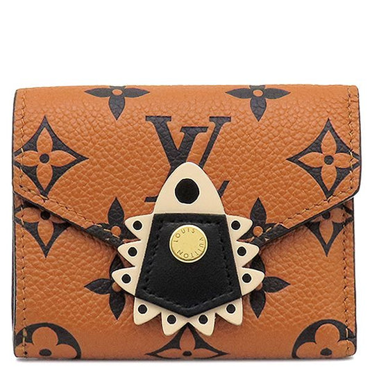 Louis Vuitton Trifold Wallet Portefeuille Zoë Monogram Empreinte Caramel Gold