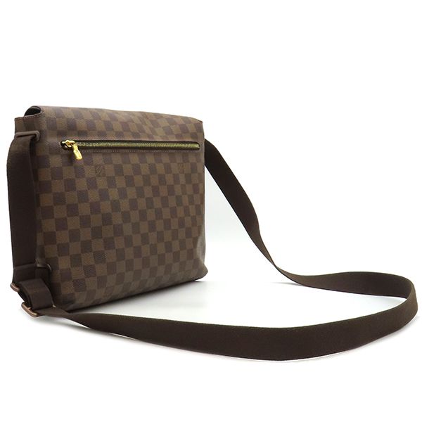 Louis Vuitton Shoulder Bag Brooklyn MM Damier Canvas Damier Gold Hardware Brown
