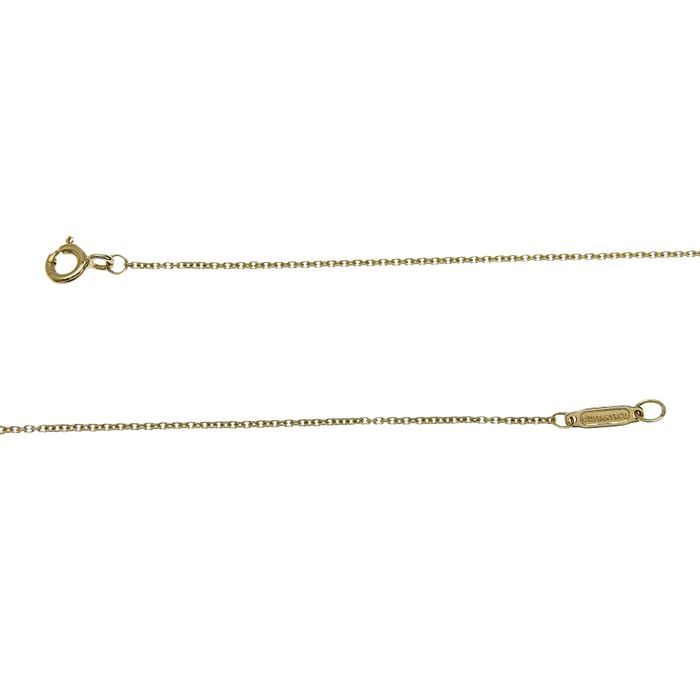 Tiffany & Co Jean Schlumberger Diamond Necklace 18K Yellow Gold Pt950 750