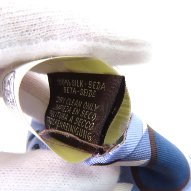 Hermes Parade EN Fanfare Parade EN Fanfare 100% Silk Brun/bleu/vert Scarf With