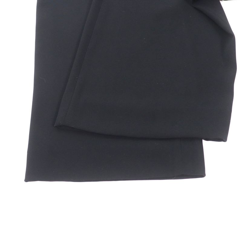 CHANEL Vintage 98P P10254 Coco Mark Buttoned Pants Slacks Bottoms Black 36 Made