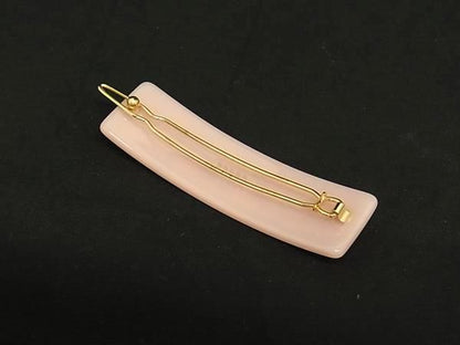 Fendi Zucca Pattern Hair Clip Hair Accessory Women's Pink And Yellow Fd5631