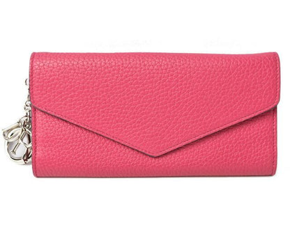 Christian Dior Wallet Christian Dior Long Wallet Diorissimo Bicolor Rose Pink
