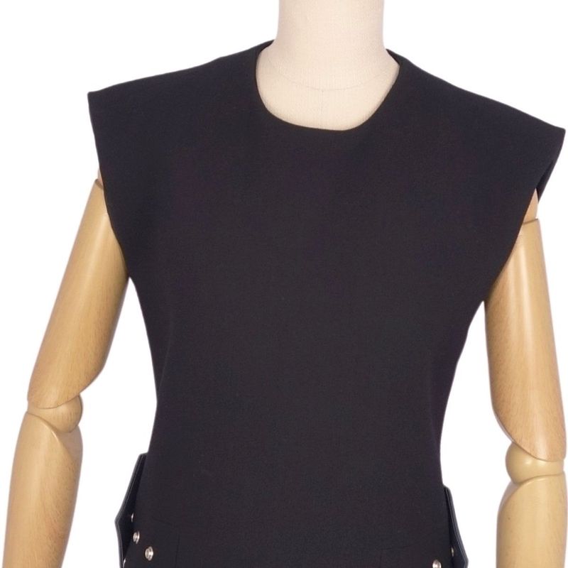 Celine Dress Phoebe Period Sleeveless Leather Belle