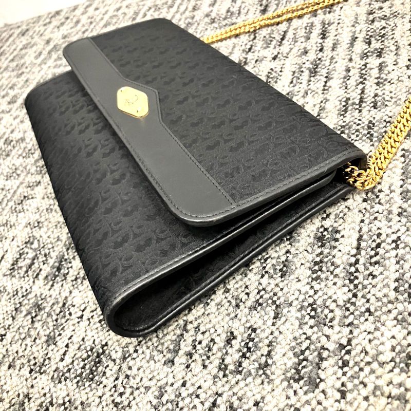 Christian DIOR Trotter Pattern Chain 2WAY Bag: Y2044