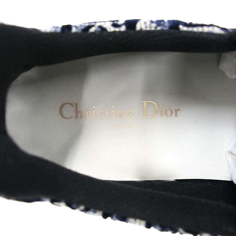 Christian Dior Solar Oblique Velvet Slip-on Sneakers Mix 42