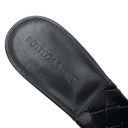 Bottega Veneta Lido Sandals Shoes Leather Dark Brown Mules Intrecciato