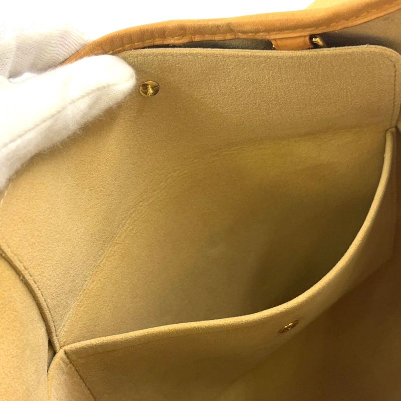 Louis Vuitton Galleria PM Monogram Leather × PVC Brown Shoulder Bag Gold M56382