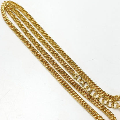 Chanel No5 Denim Plated I24p Gold Blue Accessory Necklace Ladies