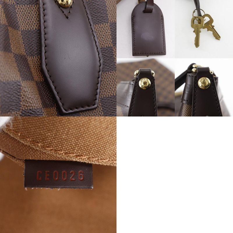 Louis Vuitton Vasslav N41537 Damier Canvas Brown Ce0026 Unisex Boston Bag