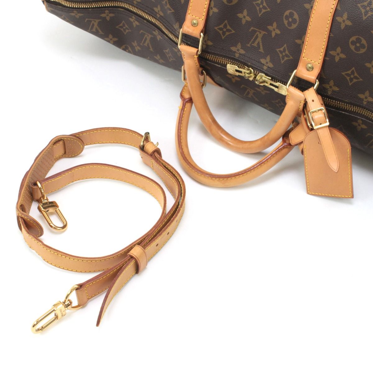 Louis Vuitton Monogram Keepall Bandouliere 60 Boston Bag