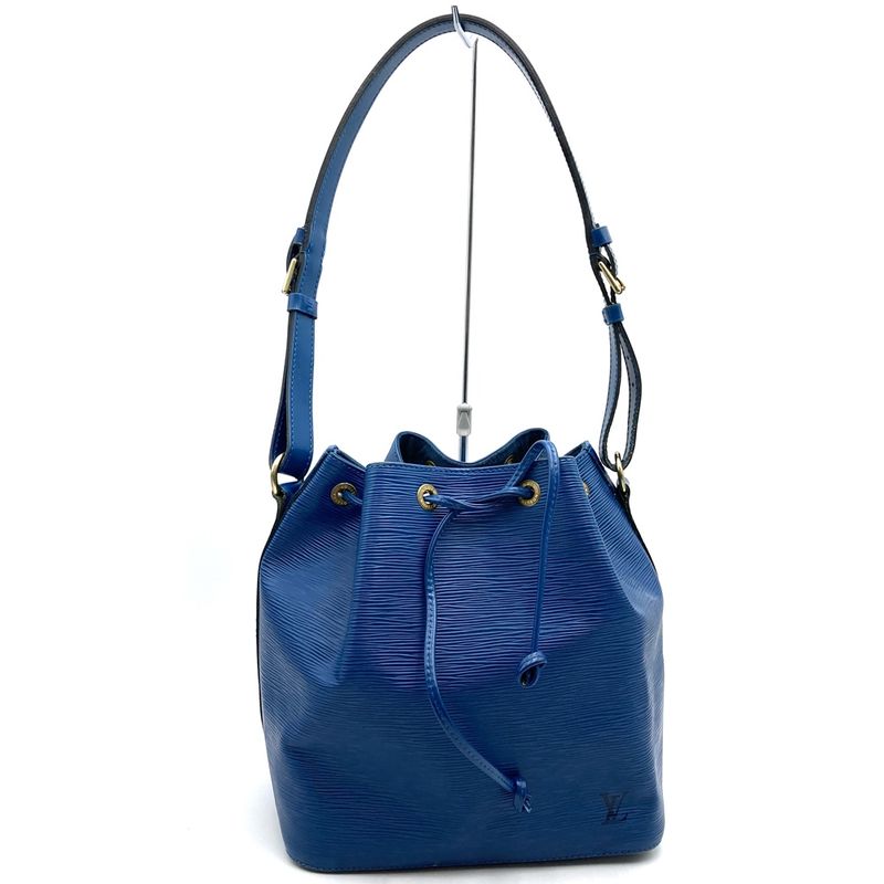 Louis Vuitton M44105 Epi Petite Noe Shoulder Bag Toledo Blue Leather Women Men