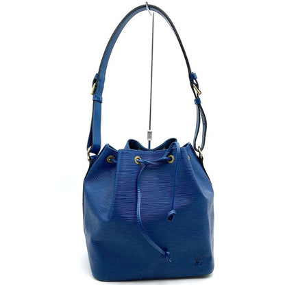 Louis Vuitton M44105 Epi Petite Noe Shoulder Bag Toledo Blue Leather Women Men