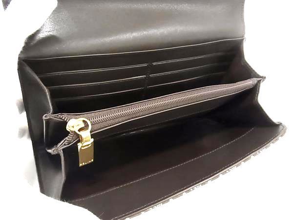 Celine C Macadam Canvas And Leather Bifold Long Wallet Women's