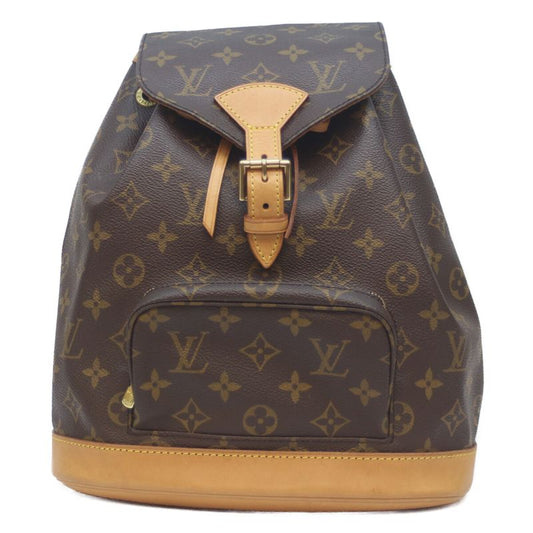 Louis Vuitton 01 M51137 Monogram Montsourispm Backpack Daypack Mini Size Brown