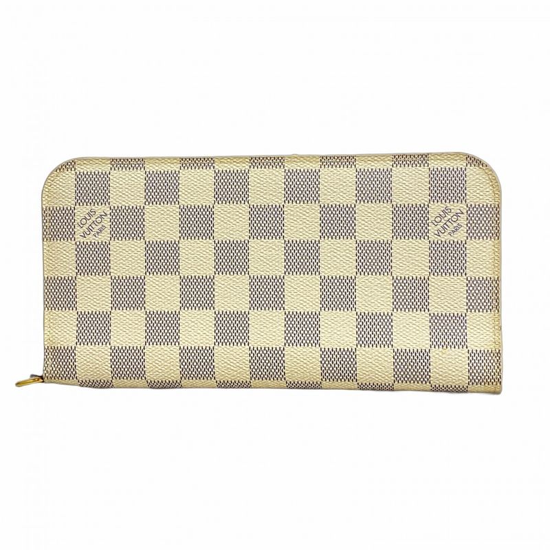 Louis Vuitton Damier Azure Portefeuille Antholite Long Wallet N63072 White