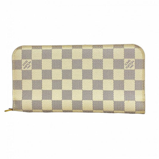 Louis Vuitton Damier Azure Portefeuille Antholite Long Wallet N63072 White
