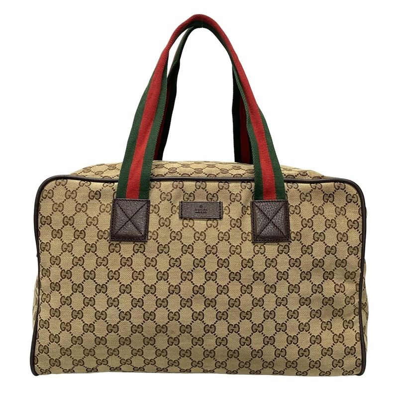 Gucci Boston Bag GG Patternsherry (web) 153240 Dark Brown X Beige X Multi Main