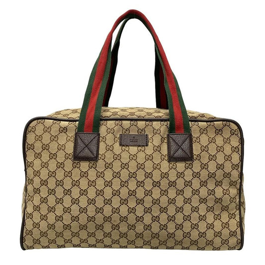 Gucci Boston Bag GG Patternsherry (web) 153240 Dark Brown X Beige X Multi Main