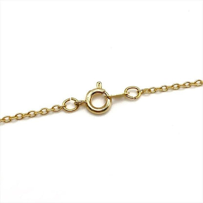 Celine Vintage Triomphe Stone Necklace Gold