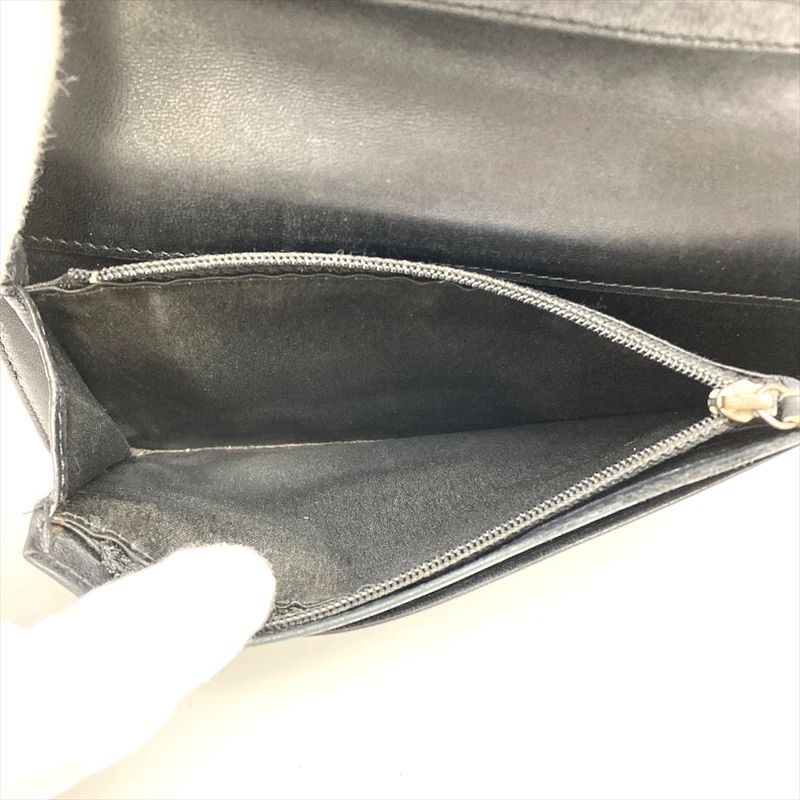 Chanel No5 Icon Long Wallet Patent Leather Black Coco Mark Ladies