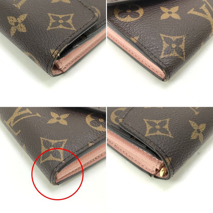 Louis Vuitton Bi-Fold Long Wallet Monogram Portefeuille Sarah