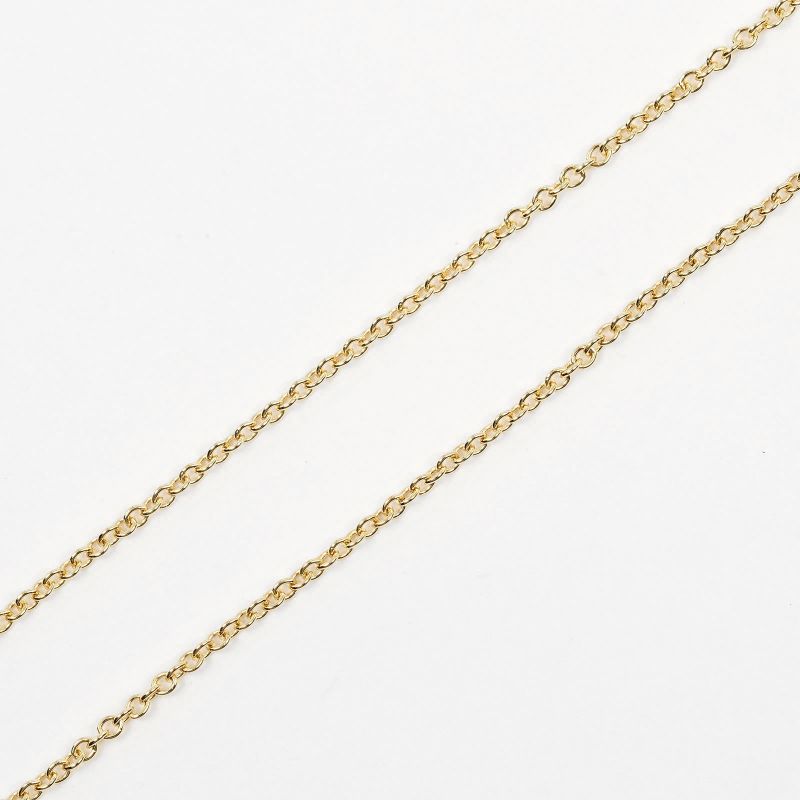 Tiffany & Co By-the-yard Top 4.2mm (0.17in) Wide 18K Yellow Gold And Diamonds