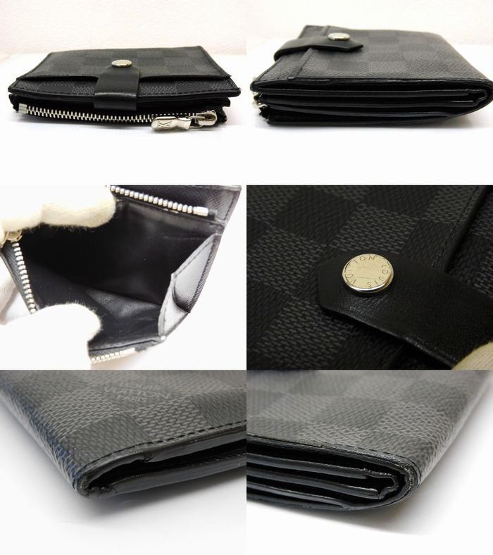 Vuitton N60451 Ca0261 - Muerte Porte Cult Damier Graphite Bifold Wallet Men's