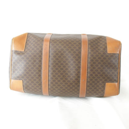 Celine Macadam Boston Bag Brown Leather High Brand Luxury Branded Ladies