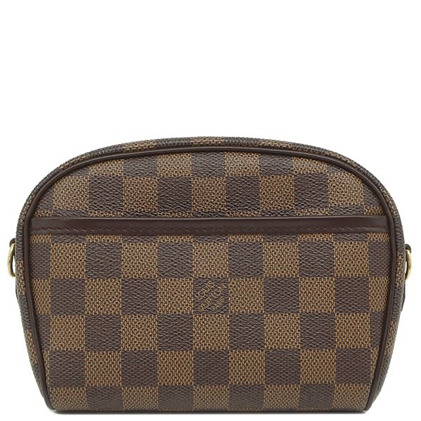 Louis Vuitton Shoulder Bag Pochette Ipanema Damier Canvas Damier Ebene Gold